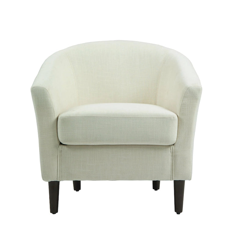 Fauteuil club en lin, lot de 2 – Kaki / Gris clair / Gris / Beige / Bleu