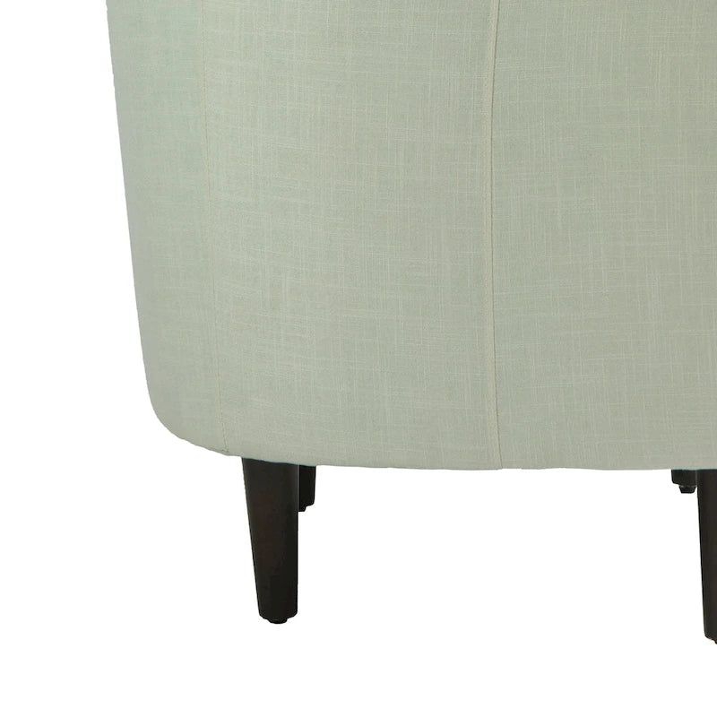 Fauteuil club en lin, lot de 2 – Kaki / Gris clair / Gris / Beige / Bleu