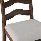 Chaise de salle à manger en bois, noir/gris/chêne naturel/blanc/marron, lot de 2