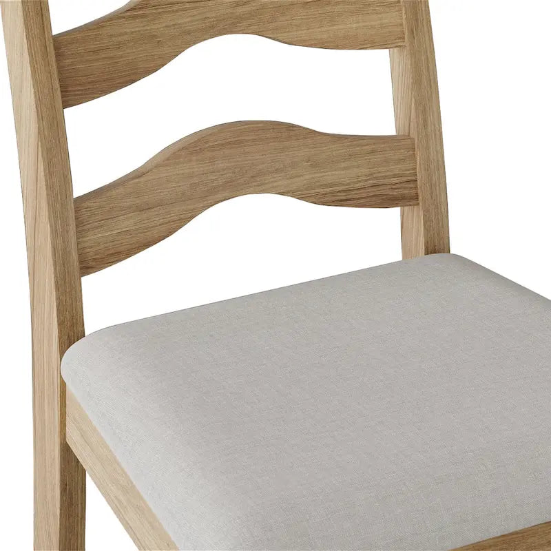 Chaise de salle à manger en bois, noir/gris/chêne naturel/blanc/marron, lot de 2