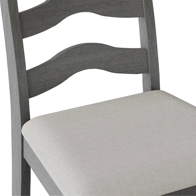 Chaise de salle à manger en bois, noir/gris/chêne naturel/blanc/marron, lot de 2