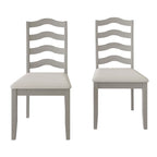 Chaise de salle à manger en bois, noir/gris/chêne naturel/blanc/marron, lot de 2