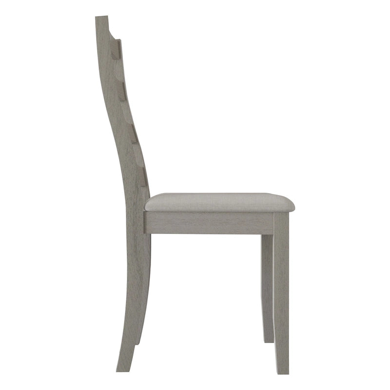 Chaise de salle à manger en bois, noir/gris/chêne naturel/blanc/marron, lot de 2