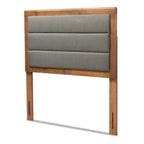 Tête de lit en tissu gris foncé capitonnée, pour lit simple/double/queen/king size