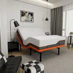 Cadre de lit réglable - Matelas hybride 14 pouces, Gris, Split King/King/Queen/Twin XL, 1-2 personnes
