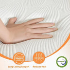 Cadre de lit réglable - Matelas hybride 14 pouces, Gris, Split King/King/Queen/Twin XL, 1-2 personnes