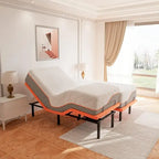 Cadre de lit réglable - Matelas hybride 14 pouces, Gris, Split King/King/Queen/Twin XL, 1-2 personnes