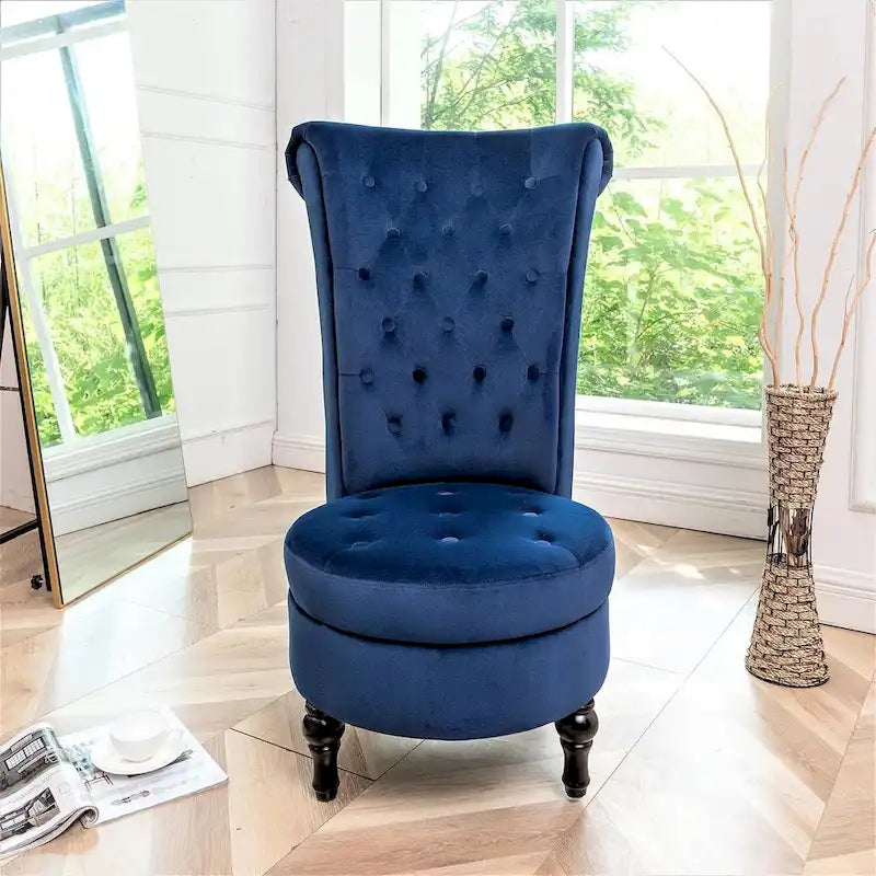 Fauteuil d'appoint haut de gamme en velours capitonné, jaune moutarde/gris/noir, unité