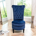 Fauteuil d'appoint haut de gamme en velours capitonné, jaune moutarde/gris/noir, unité