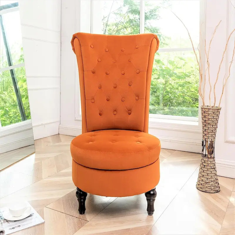 Fauteuil d'appoint haut de gamme en velours capitonné, jaune moutarde/gris/noir, unité