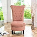 Fauteuil d'appoint haut de gamme en velours capitonné, jaune moutarde/gris/noir, unité