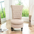 Fauteuil d'appoint haut de gamme en velours capitonné, jaune moutarde/gris/noir, unité