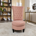 Fauteuil d'appoint haut de gamme en velours capitonné, jaune moutarde/gris/noir, unité