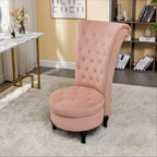Fauteuil d'appoint haut de gamme en velours capitonné, jaune moutarde/gris/noir, unité