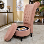 Fauteuil d'appoint haut de gamme en velours capitonné, jaune moutarde/gris/noir, unité