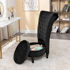Fauteuil d'appoint haut de gamme en velours capitonné, jaune moutarde/gris/noir, unité