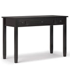 Bureau en bois massif avec tiroirs — Multicolore, une place