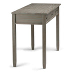 Bureau en bois massif avec tiroirs — Multicolore, une place