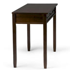 Bureau en bois massif avec tiroirs — Multicolore, une place