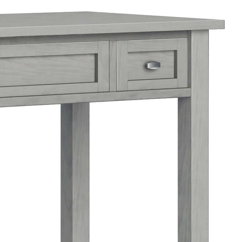 Bureau en bois massif avec tiroirs — Multicolore, une place