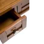 Bureau en bois massif avec tiroirs — Multicolore, une place