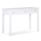 Bureau en bois massif avec tiroirs — Multicolore, une place