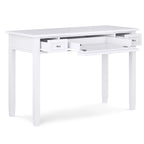 Bureau en bois massif avec tiroirs — Multicolore, une place