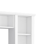 Meuble TV Blanc / Noir avec Pont & Meubles d'Appoint – Convient aux TV jusqu'à 75"