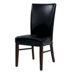 Chaise de salle à manger sans accoudoirs en cuir reconstitué, lot de 2 — Bleu vintage / Grenade / Gris vintage / Crème / Citrouille / Aqua / Noir / Caramel vintage