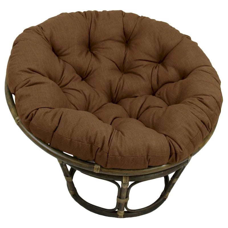 Coussin de chaise Papasan, multicolore, capitonné, intérieur/extérieur, un seul