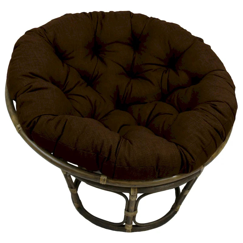 Coussin de chaise Papasan, multicolore, capitonné, intérieur/extérieur, un seul