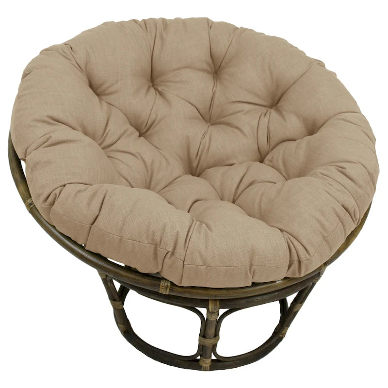 Coussin de chaise Papasan, multicolore, capitonné, intérieur/extérieur, un seul