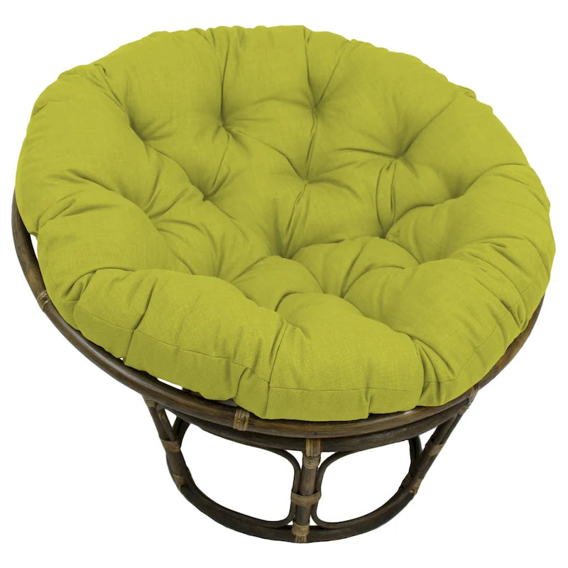 Coussin de chaise Papasan, multicolore, capitonné, intérieur/extérieur, un seul