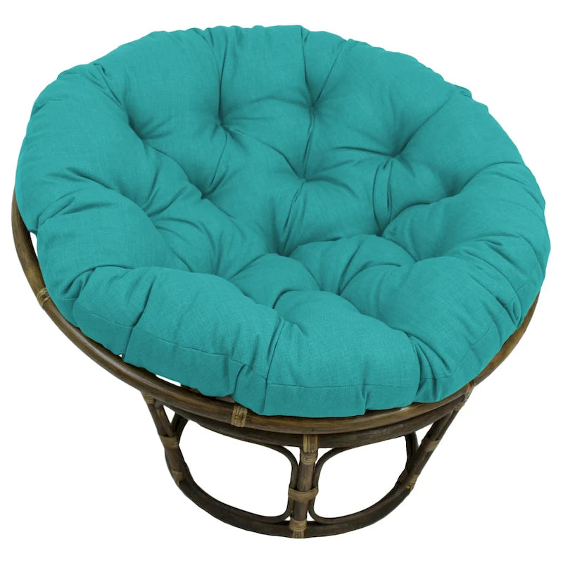 Coussin de chaise Papasan, multicolore, capitonné, intérieur/extérieur, un seul