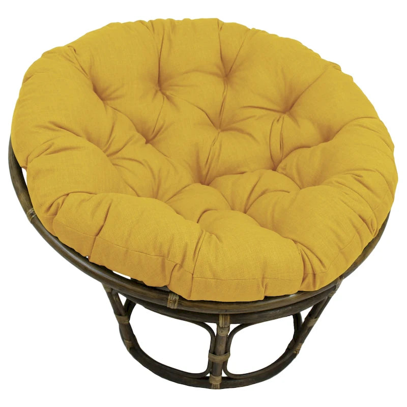 Coussin de chaise Papasan, multicolore, capitonné, intérieur/extérieur, un seul