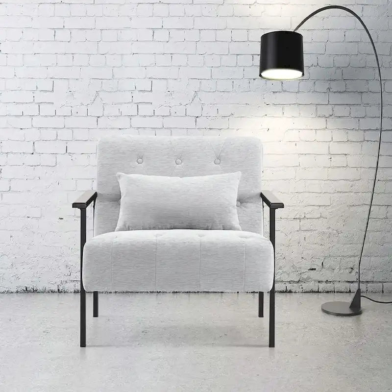 Fauteuil d'appoint déhoussable en chenille bleu foncé/vert/gris/argent/blanc/jaune, lot de 2