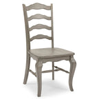 Chaise de salle à manger en bois gris, style rustique, lot de 2