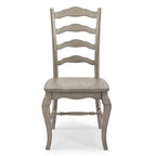 Chaise de salle à manger en bois gris, style rustique, lot de 2