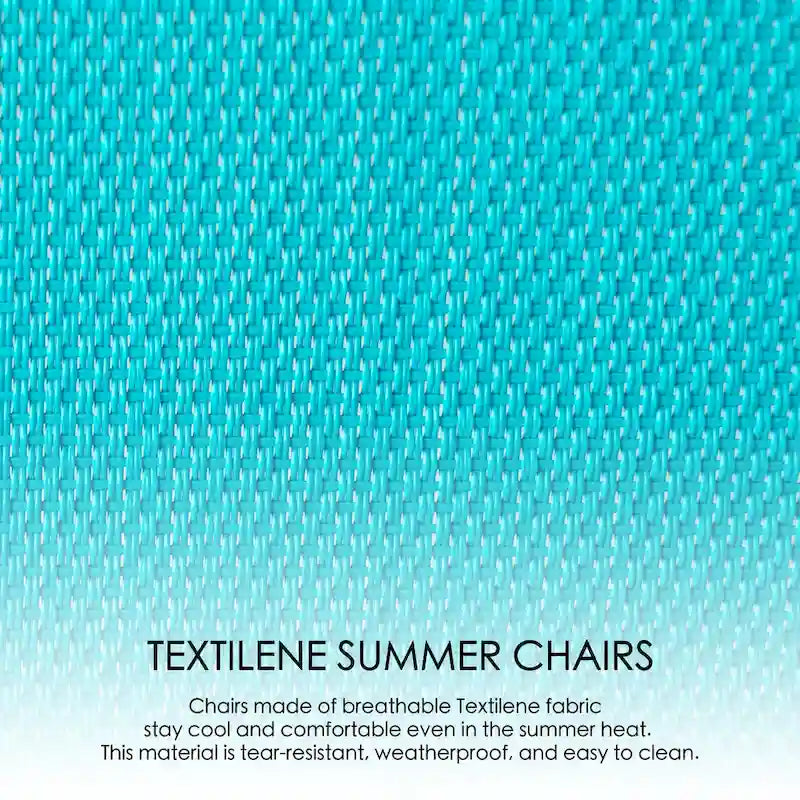 Fauteuil à bascule d'extérieur Sling, Bleu / Beige / Gris, Individuel