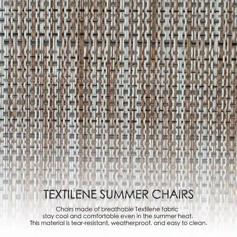 Fauteuil à bascule d'extérieur Sling, Bleu / Beige / Gris, Individuel