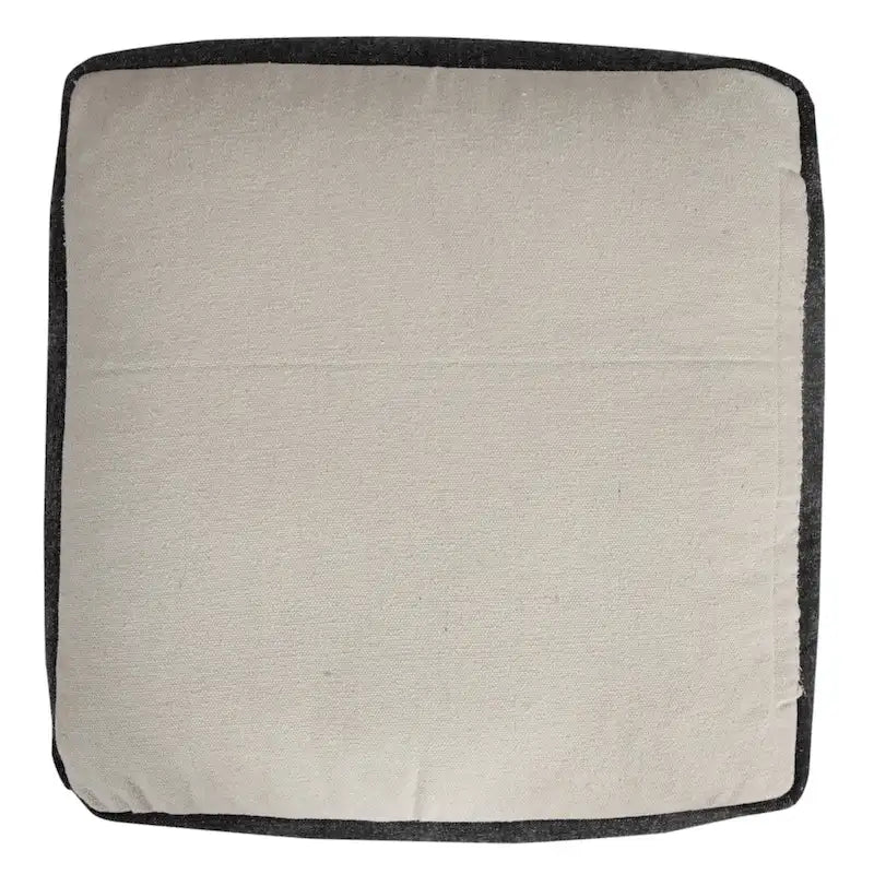 Pouf ottoman en coton noir 45 cm – Une place
