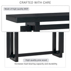 Console table minimaliste gris / noir / blanc / bleu marine – Effet béton, multifonction, 1 personne