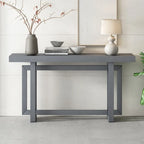 Console table minimaliste gris / noir / blanc / bleu marine – Effet béton, multifonction, 1 personne