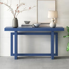 Console table minimaliste gris / noir / blanc / bleu marine – Effet béton, multifonction, 1 personne