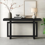Console table minimaliste gris / noir / blanc / bleu marine – Effet béton, multifonction, 1 personne