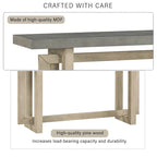 Console table minimaliste gris / noir / blanc / bleu marine – Effet béton, multifonction, 1 personne