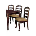 Chaise de salle à manger à barreaux marron, lot de 2