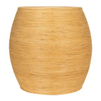 Table d'appoint ronde en rotin - Naturel et noir, 2 tailles