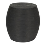 Table d'appoint ronde en rotin - Naturel et noir, 2 tailles