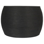 Table d'appoint ronde en rotin - Naturel et noir, 2 tailles